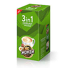 Кофе ЖОКЕЙ ореховый 3в1 12гр. 1/10