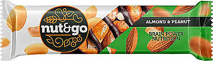 Батончик NUT N GO 36гр миндальный с арахисовой пастой 1/18