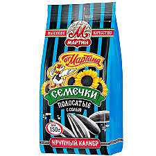 Семечки ОТ МАРТИНА  150гр полосатые с солью 1/20  