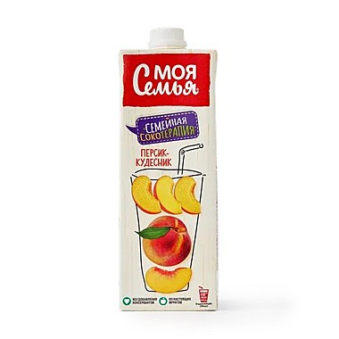 Напиток МОЯ СЕМЬЯ 0,95л персик 1/8    