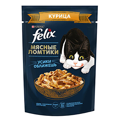 ФЕЛИКС 75гр Курица Мясные ломтики 1/26