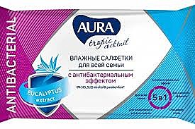 Салфетки вл. АУРА  Тропик 15шт 1/110 