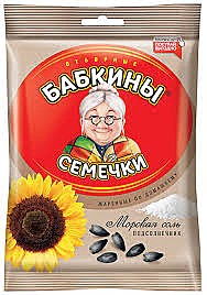 Семечки БАБКИНЫ 100г соленые 1/30 