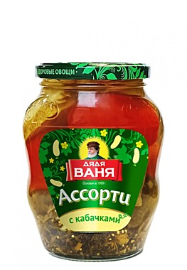 Ассорти Дядя Ваня  680гр с кабачками 1/8