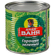 Горошек зеленый Дядя Ваня  460г 1/8