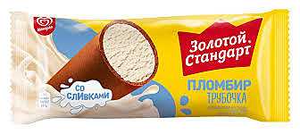 Мороженое ЗОЛОТ.СТАНДАРТ ТРУБОЧКА ПЛОМБИР 74г 1/24