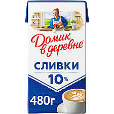 Сливки Домик в деревне 10% 480мл 1/12