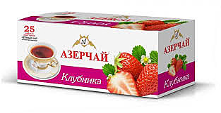 Чай АЗЕРЧАЙ 25пак. Клубника 1/24