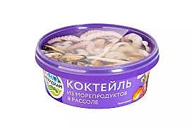 Коктейль из морепродуктов  Меридиан в рассоле 180 гр 1/12
