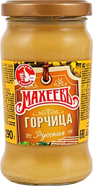 Горчица МАХЕЕВ  Русская  190гр с/б  1/12  