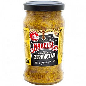 Горчица МАХЕЕВ  Зернистая 190гр с/б  1/12   