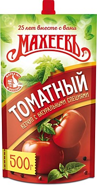 Кетчуп МАХЕЕВ  500г Томатный д/п 1/10  