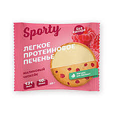 Печенье SPORTY 40гр Малиновый чизкейк 1/12