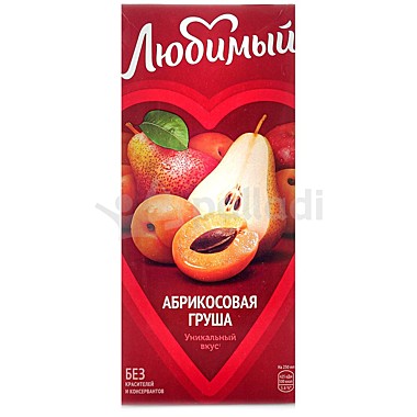 Сок ЛЮБИМЫЙ САД 0,95л яблоко/абрикос/груша 1/12 