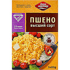 Пшено АГРОМАСТЕР 5*80 400гр 1/6 Россия