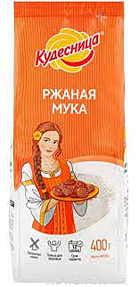 Мука КУДЕСНИЦА 400гр ржаная  1/10