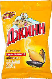 Семечки ДЖИНН 140гр.  1/25    