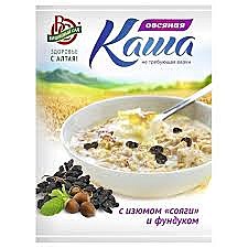 Каша ВИШНЕВЫЙ САД Овсяная 45гр с изюмом Сояги и фундуком 1/25