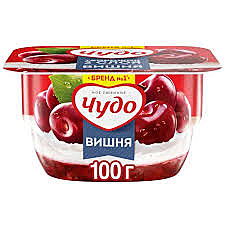 Десерт ЧУДО 100гр Вишня БЗМЖ 1/12