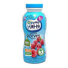 Йогурт ФРУТОНЯНЯ 200гр Малина 2,5% 1/12