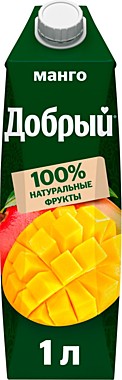 Сок ДОБРЫЙ 1,0л Манго 1/12