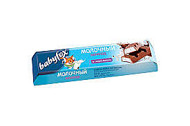 Шок.батончик BABY FOX  молочный 47гр 1/30 КДВ