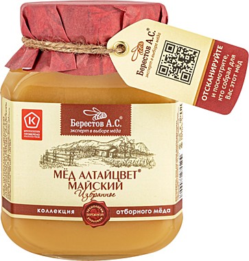 Мед нат.Берестов 500гр Алтайцвет Майский с/б 1/6    