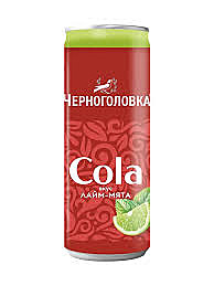 Газ.напиток ЧЕРНОГОЛОВКА 0,33л КОЛА Лайм/мята ж/б 1/12