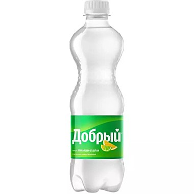 Газ.напиток ДОБРЫЙ 0,5л. Лимон лайм 1/24