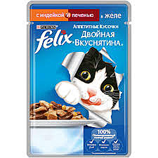 ФЕЛИКС 75/85гр Индейка/печень  1/26