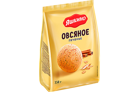 Печенье фас. ОВСЯНОЧКА сдобное 350гр 1/8 Яшкино    