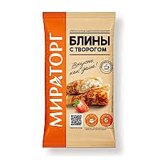 Блины С творогом 360гр Мираторг 1/10 зам.