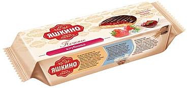 Печенье фас. ЯШКИНО Клубника 137гр 1/24   