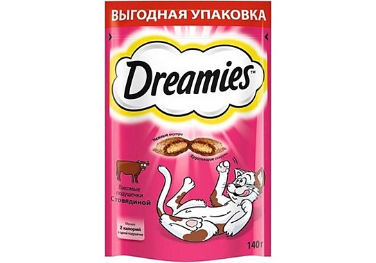 DREAMIES 140г лакомства с говядиной 1/12