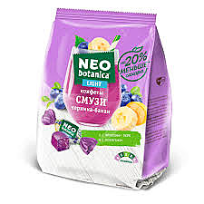 Конфеты 150гр Neo botanica лайт Смузи черника/банан  1/10