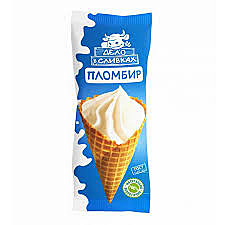 Мороженое рожок ДЕЛО В СЛИВКАХ ванильный 95г1/18