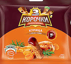 Сухарики 3 корочки ржан.60г+25г 1*30шт курица с соусом терияки   