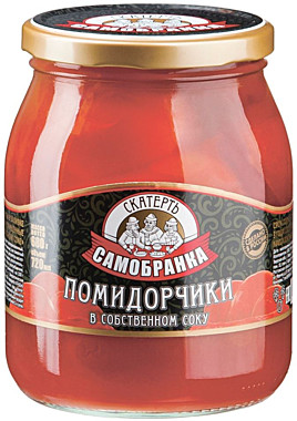 Помидорчики СКАТЕРТЬ САМОБРАНКА 720гр в с/соку  ст/б 1/8
