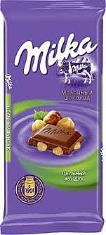 Шоколад МИЛКА 100г с др.фундуком 1/22