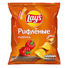 Чипсы ЛЕЙЗ 70г Паприка рифл.1/25   