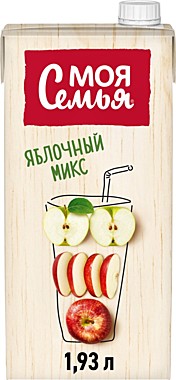 Напиток МОЯ СЕМЬЯ 1,93л яблочный микс 1/6     
