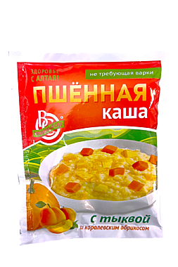 Каша ВИШНЕВЫЙ САД Пшенная 40гр С тыквой и абрикосом 1/25