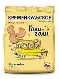 Печенье фас. КРЕМЕНКУЛЬСКОЕ 300гр голи-голи 1/10 Фламинго