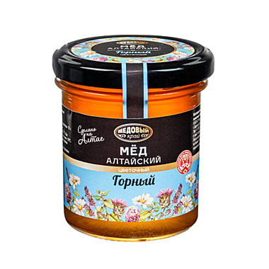 Мед Алтайский ГОРНЫЙ 200гр 1/11 ст.