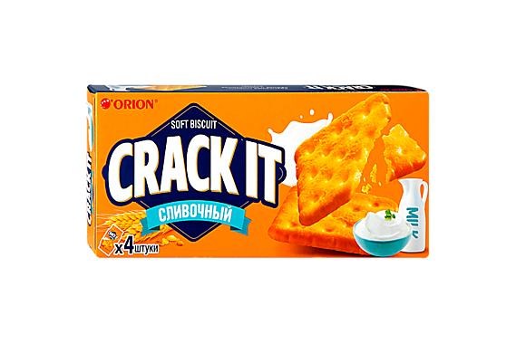 Печенье фас. Crack It Сливочный 80гр 1/16