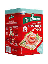 Хлебцы DR.KORNER РЖАНЫЕ кориандр/тмин (158473) 100гр. 1/10