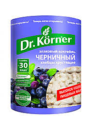 Хлебцы DR.KORNER ЗЛАК. КОКТЕЙЛЬ черничный (158043) 100гр. 1/20 