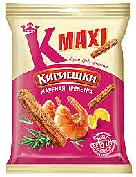 Сухарики MAXI Жареная креветка  60г КДВ 1/40 