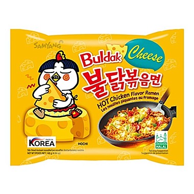 Лапша Samyang Хот чикен чиз рамен острая со вк. курицы и сыра 140гр 1/8/40