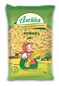 Мак.изд. АЛЕЙКА 400гр рожки  1/20 